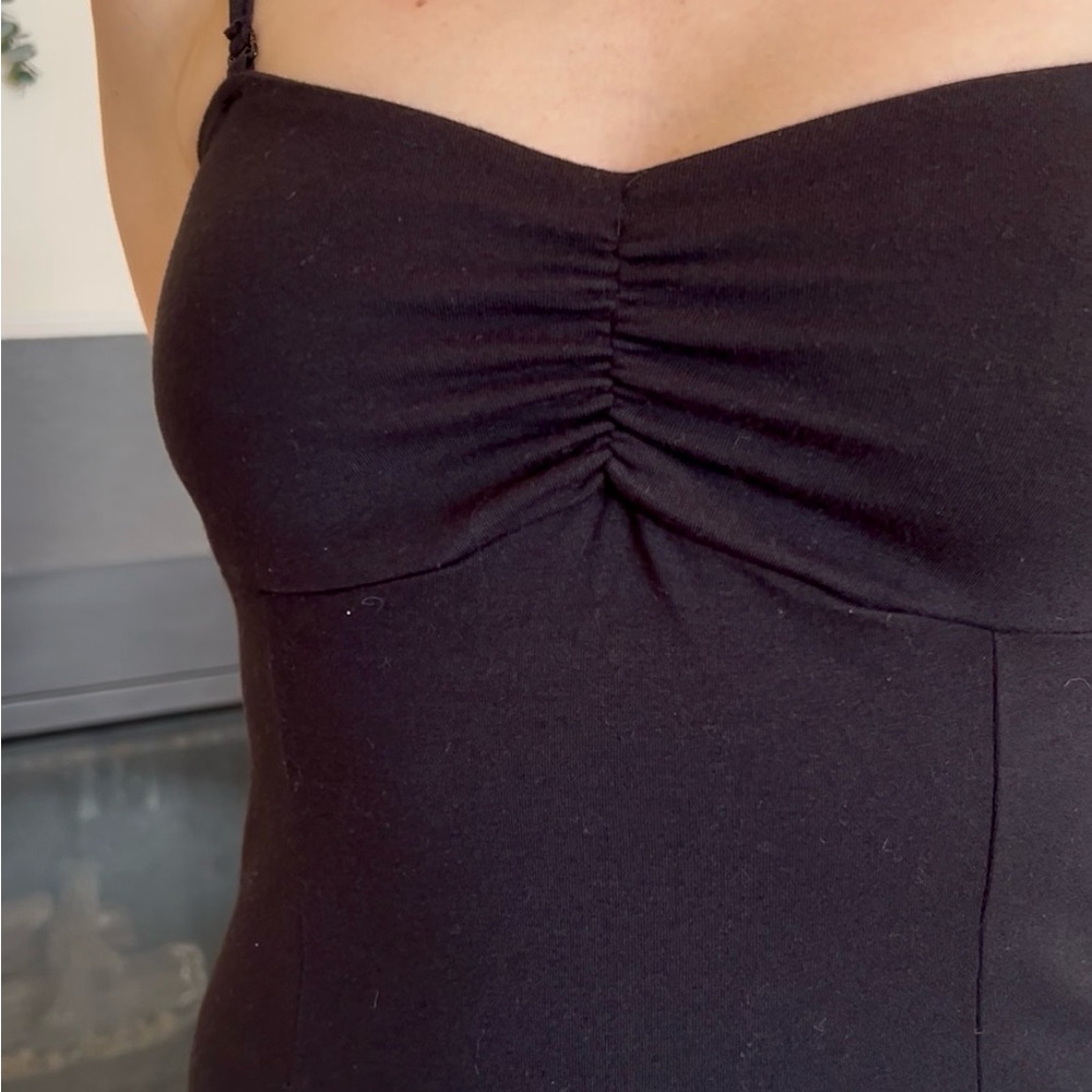 Garage Black Mini Dress with Spaghetti Straps - Picture 5 of 10